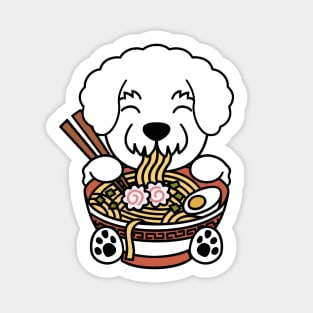 Bichon Frise Instant Ramen Sticker